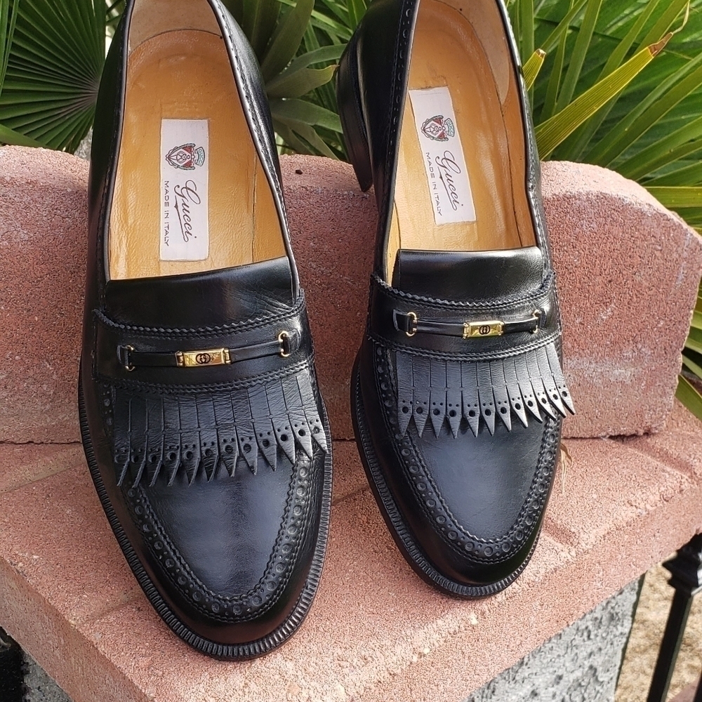 RARE VINTAGE GUCCI 🇮🇹 LOAFERS - Picture 3 of 14
